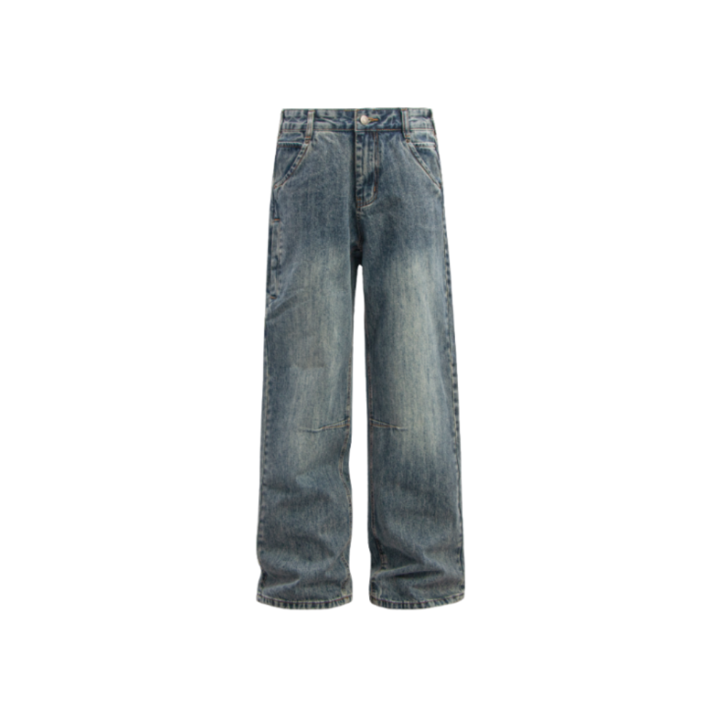 Steel Blue Baggy Jeans