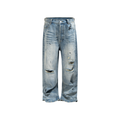 Destroyed Blue Jeans